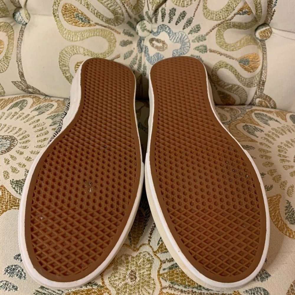 Authentic Vans Womens 8 Mens 6.5 Black & White Tri - Picture 2 of 3